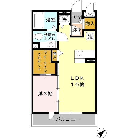 Blossom GardenⅠ（ブロッサムガーデン１）の間取り