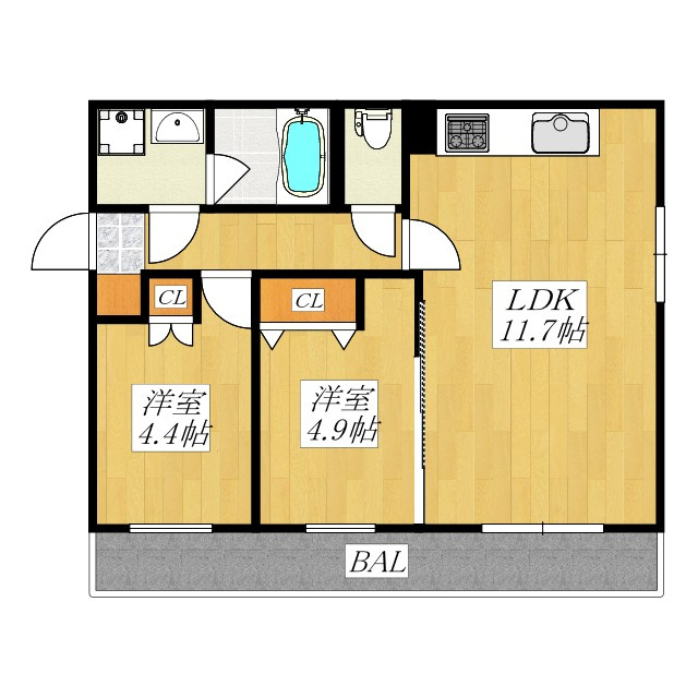 VERXEED STAIR HIGASHI JUJO EKIMAEの間取り|使いやすい間取りです☆