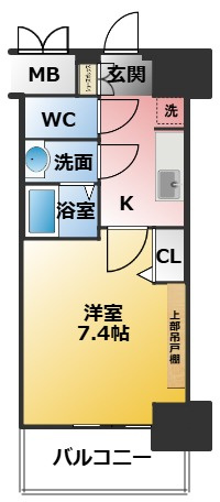 プレリス太閤通セルシアの間取り