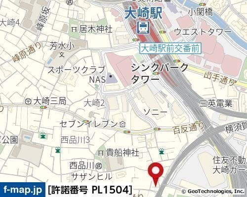 サンテミリオン品川西の地図