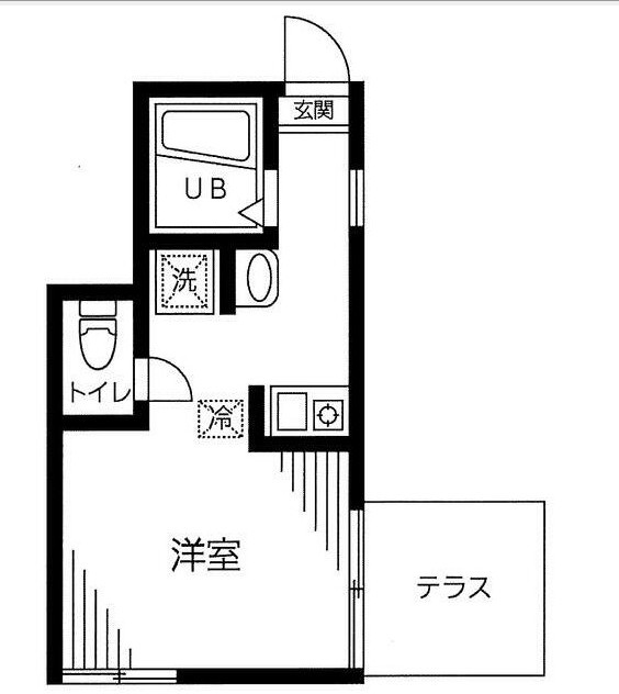 足立区東和４丁目のアパートの間取り