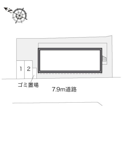 レオパレスラーク取手の区画図