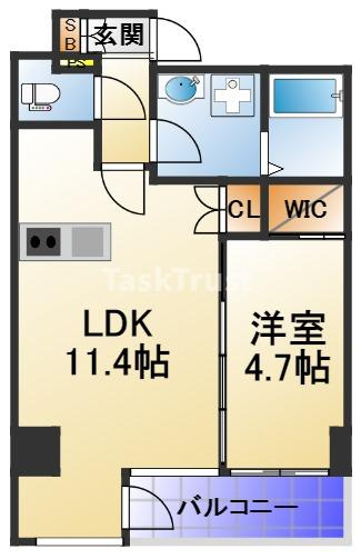 【間取り】 | フォルトナート扇町