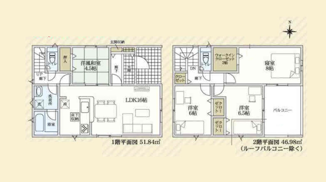 【間取り】 | 半田市向山町第2　2号棟【仲介手数料0円】