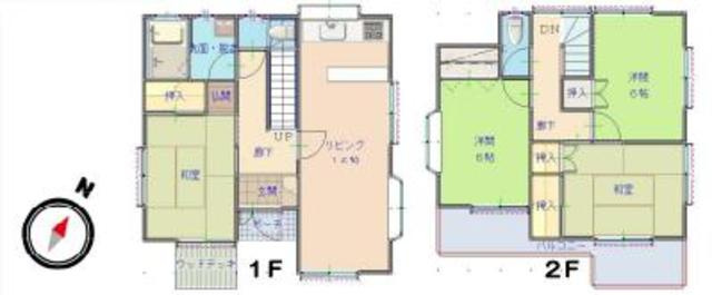 日高市高麗川　中古戸建の間取り