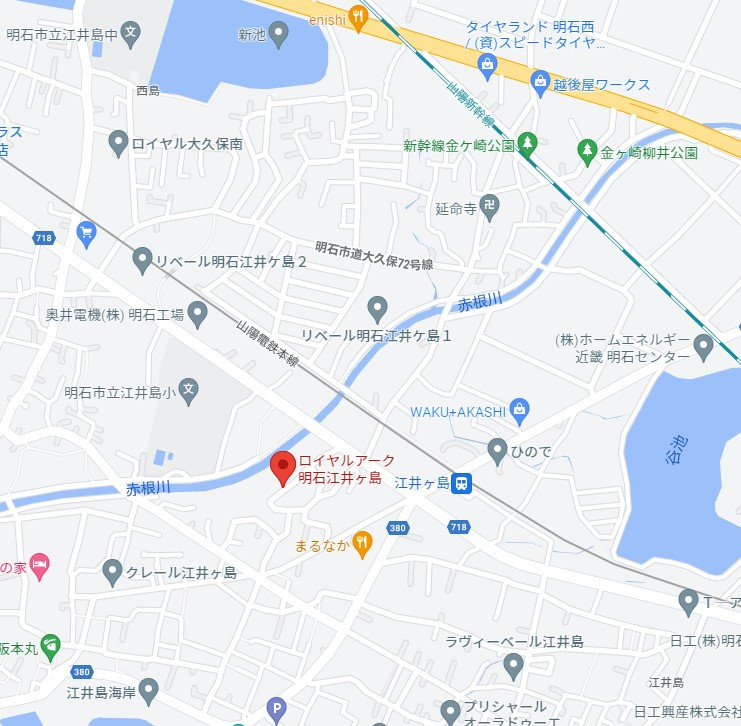 ロイヤルアーク明石江井ヶ島　9階の地図