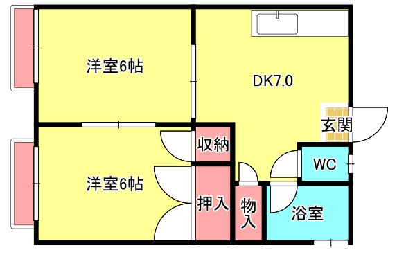 【間取り】 | 宮原荘