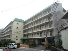 関大前スカイハイツA棟の外観|外観は落ち着いています