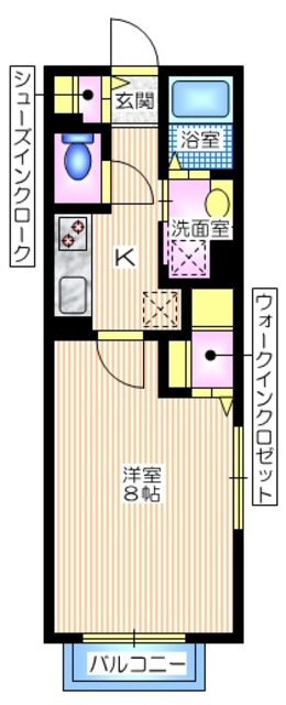 メゾン　ソレイユの間取り|最上階角部屋２面採光
