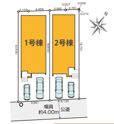 国分寺市富士本１丁目13期　中央線　国立駅　新築戸建の区画図