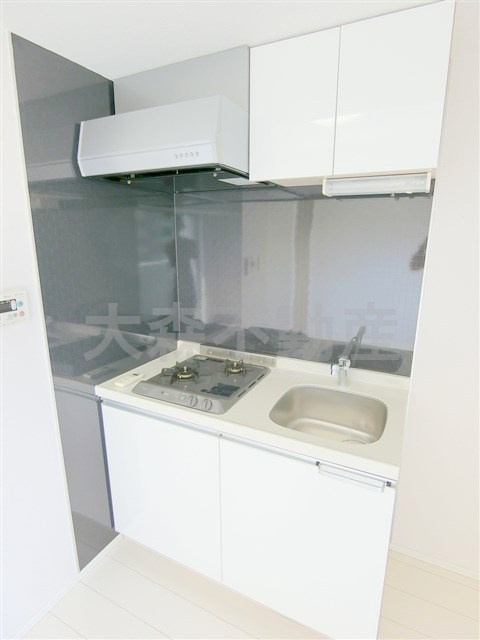 PREMIUM CUBEプレミアムキューブ大森本町のキッチン|2口ガスシステムキッチン