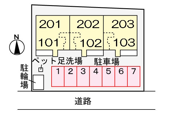 ラフィーネの区画図