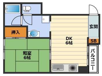 伊勢ハイムの間取り