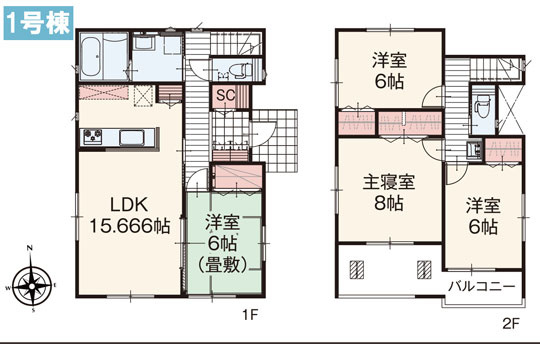多賀城市山王の間取り