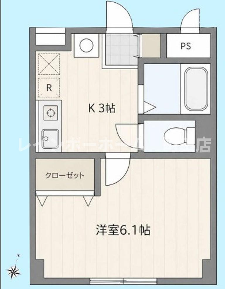 イルマーレK※初期費用分割あと払いサービス利用可能物件の間取り