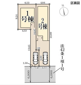 リーブルガーデン西宮市小曽根町の区画図