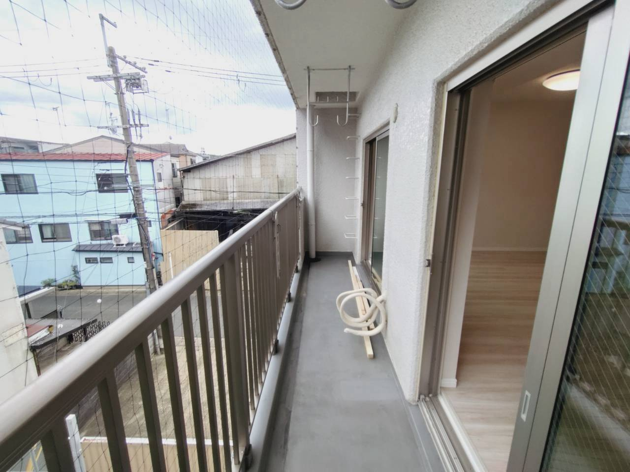 地下鉄『椥辻』駅徒歩５分★三方角住戸★２ＬＤＫ★リフォーム済みで即入居ＯＫ★山科セントラルハイツのバルコニー|バルコニー