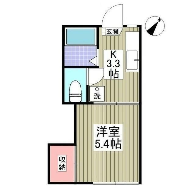 サンライズコーポ　幕張本郷Ⅱの間取り