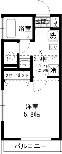KINGLY COURT菊名の間取り