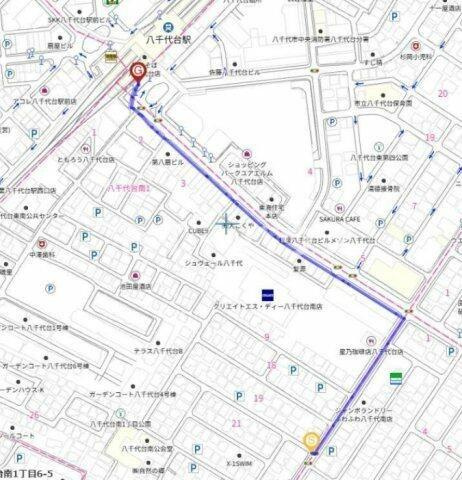 ＫＵＫＫＡ八千代台　Ｂ５０の地図