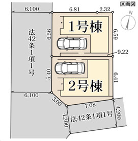 リーブルガーデン神戸市東灘区魚崎南町の区画図