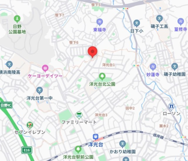 グリーンヒルズAの地図
