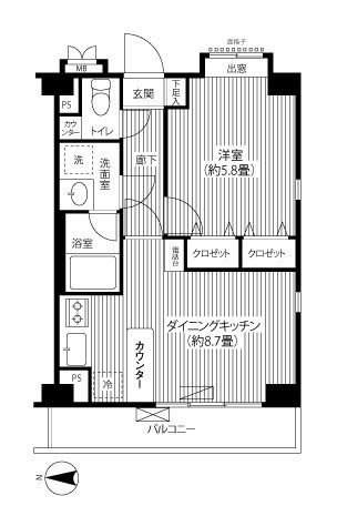 ヒルズ洗足池公園の間取り