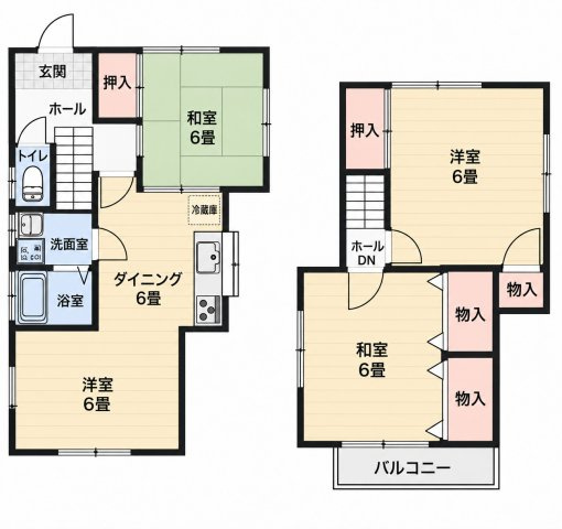 【間取り】 | ◆南区六ッ川二丁目　中古戸建◆