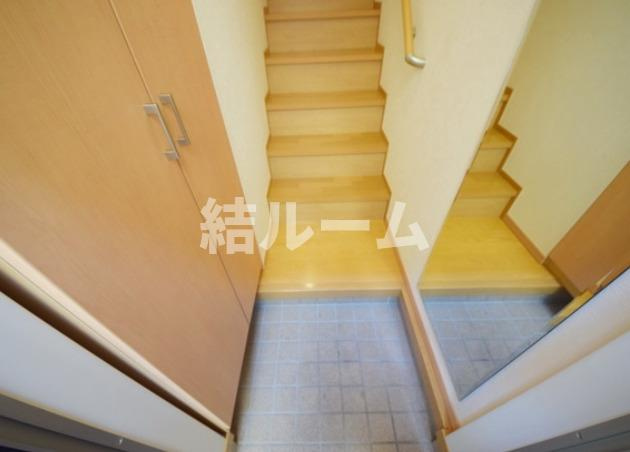 北区赤羽２丁目のアパートの玄関