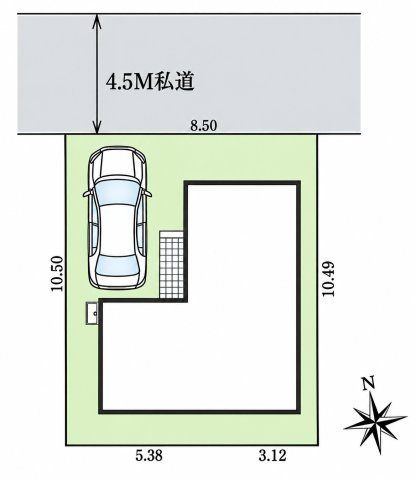 あきる野市二宮　新築戸建全1棟の区画図