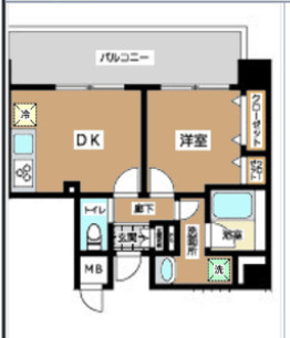 JU TOWER FRONT 北斎Stの間取り