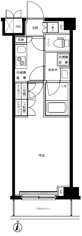 ルーブル蒲田南七番館の間取り|間取り