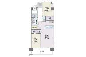 福岡市中央区平尾５丁目の賃貸マンションの間取り|間取り図