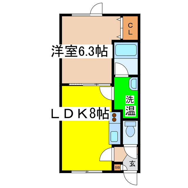 ＨａｐｐｉｎｅｓｓＳｅｎ（ハピネスセン）の間取り