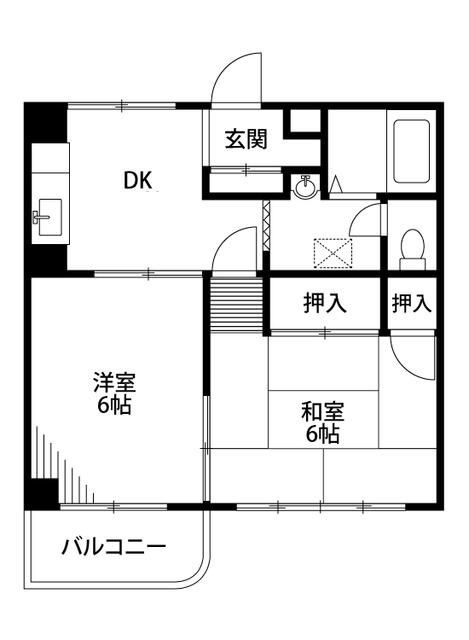 ＬｅｓＳｔａ平和台の間取り|間取りです。