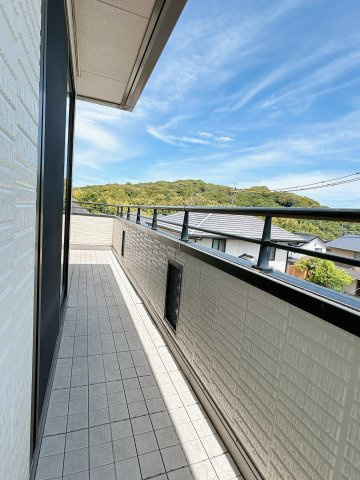 宇部市あすとぴあ５丁目　戸建てのバルコニー|南側バルコニーです。