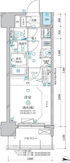 【間取り】 | ディアレイシャス名古屋大須通南
