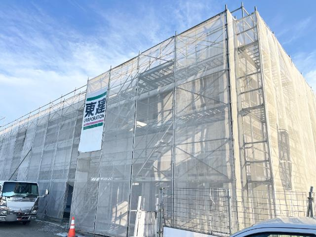 ユウアイグランデ荒川沖の外観|建築現場