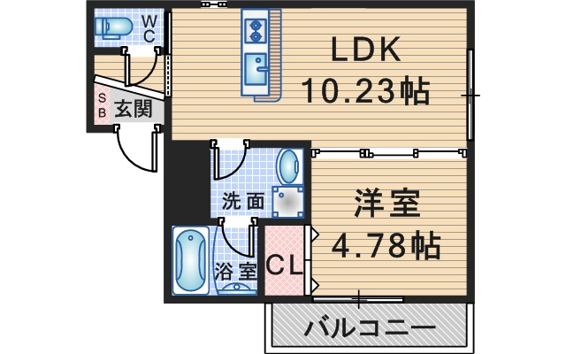 BLANCOSTA soleの間取り