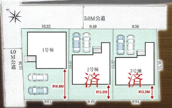 グラファーレ佐倉市城内町５期の区画図