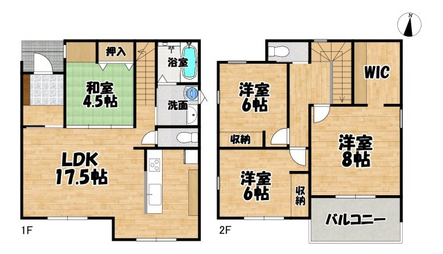 多賀城市笠神の間取り
