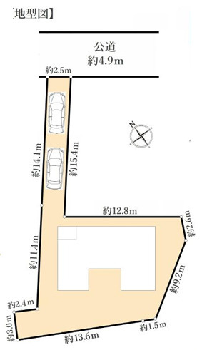 鎌倉市津西２丁目　新築戸建　全１棟の区画図