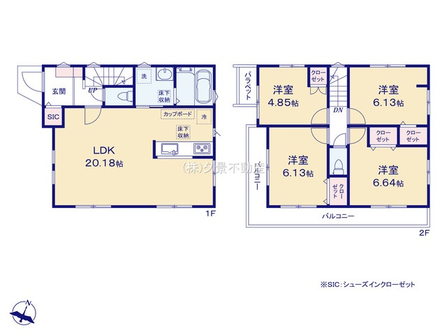 《仲介手数料無料》世田谷区桜上水２丁目8-19新築一戸建てミラスモの間取り