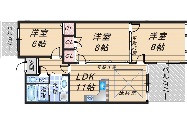 リッツサントノーレの間取り