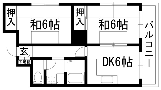 【間取り】 | 甲東園1丁目マンション