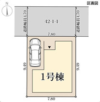 リーブルガーデン堺市中区土塔町2期の区画図