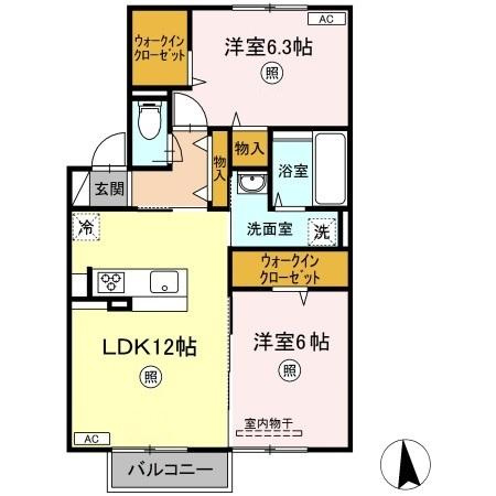 【間取り】 | リリックガーデン B棟