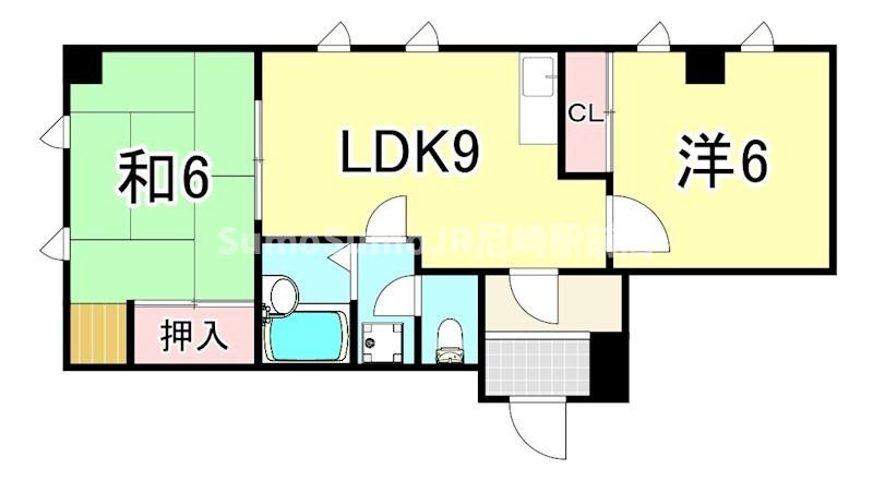 リアライズ尼崎の間取り