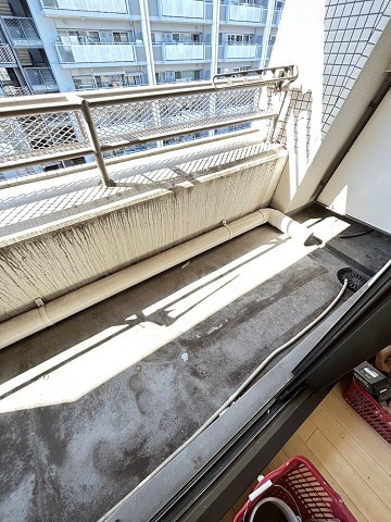 大阪市西淀川区御幣島３丁目の賃貸マンションのバルコニー