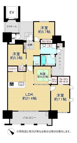 ベイトリア門司マリーズ（C-23）の間取り